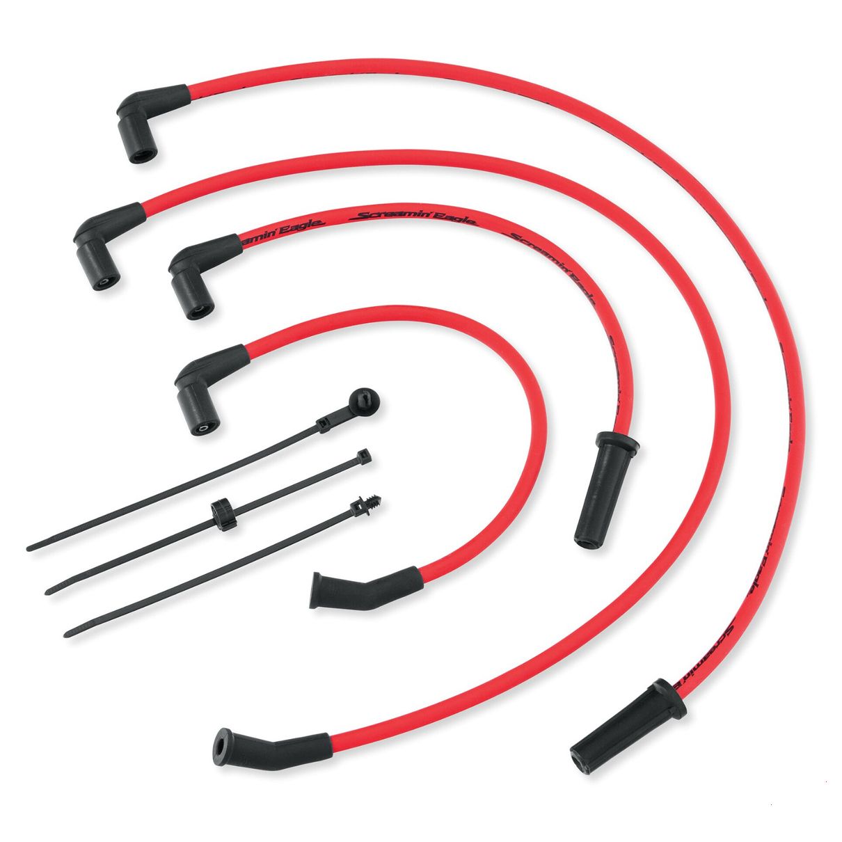 Screamin' Eagle 10MM Phat Spark Plug Wires - Red