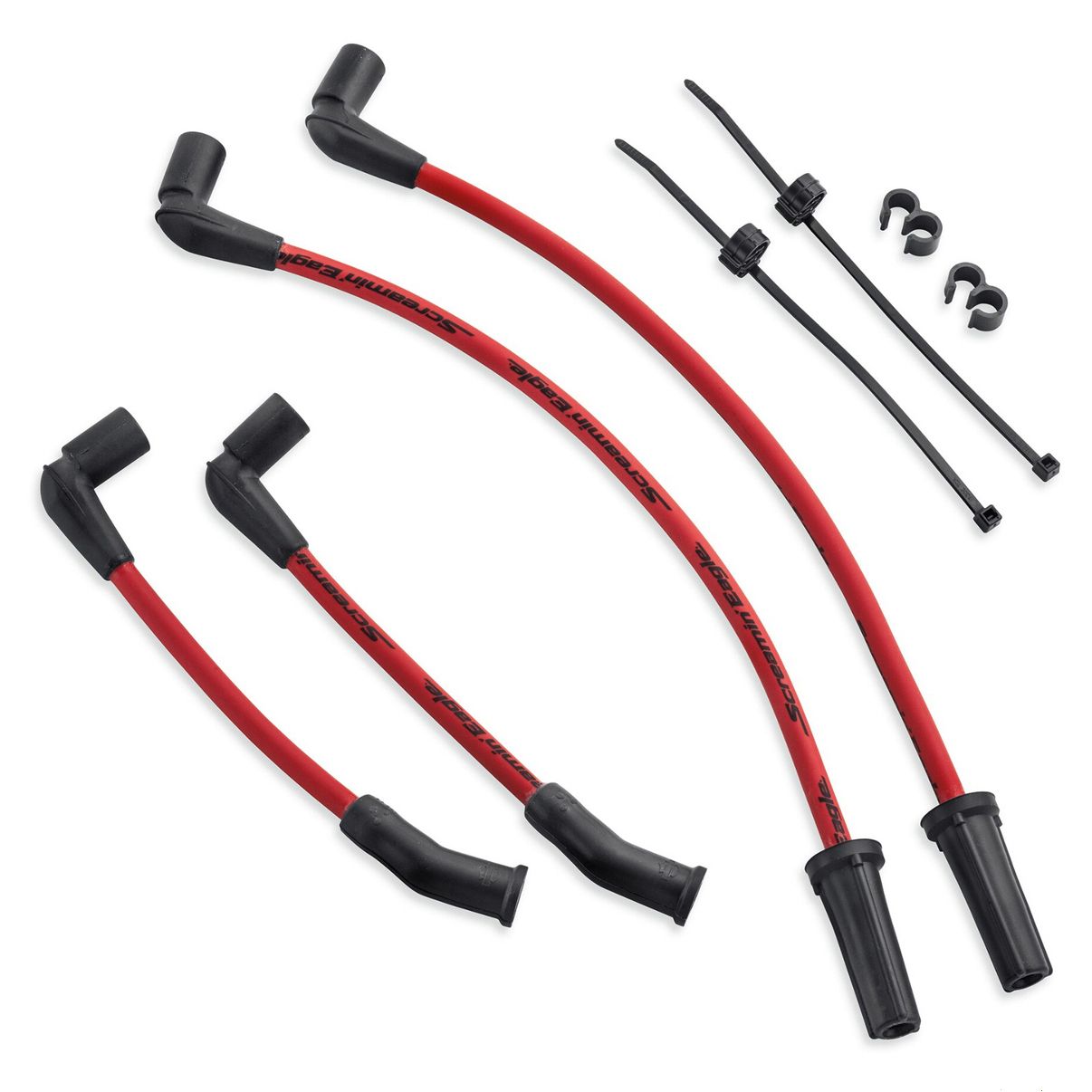 Screamin' Eagle 10MM Phat Spark Plug Wires - Red