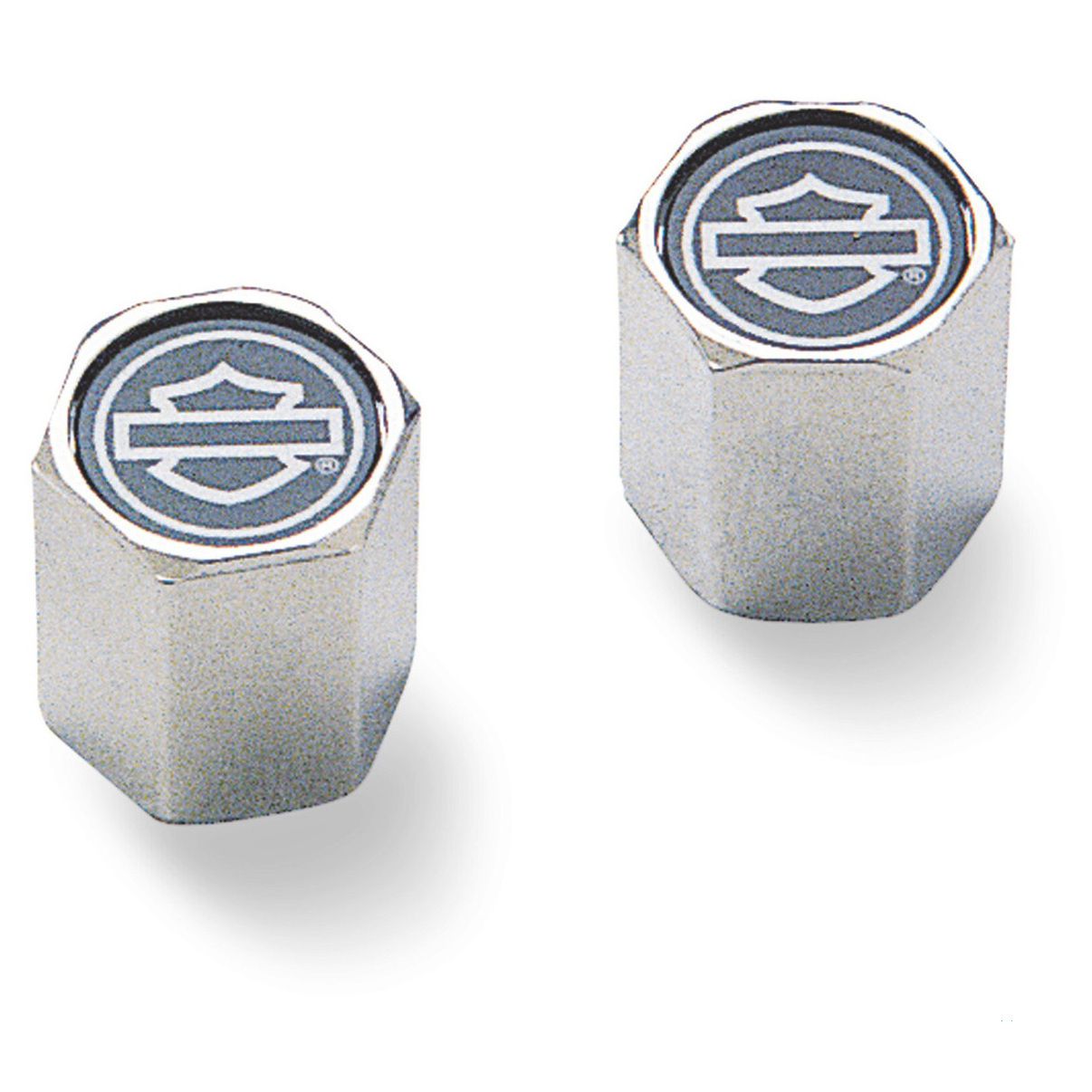 Outlined Bar & Shield ABS Valve Stem Caps
