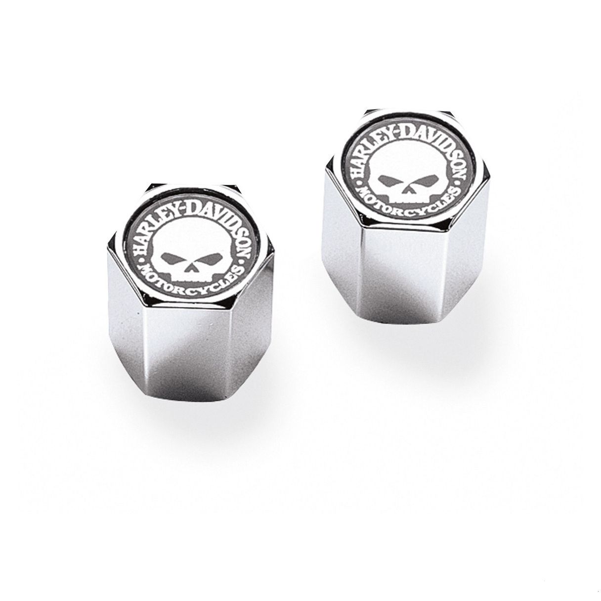 Skull Chrome-Plated ABS Valve Stem Caps