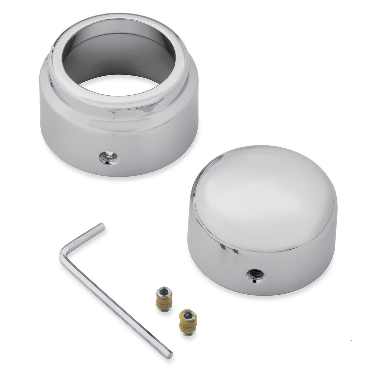 Rear Axle Nut Covers - Chrome