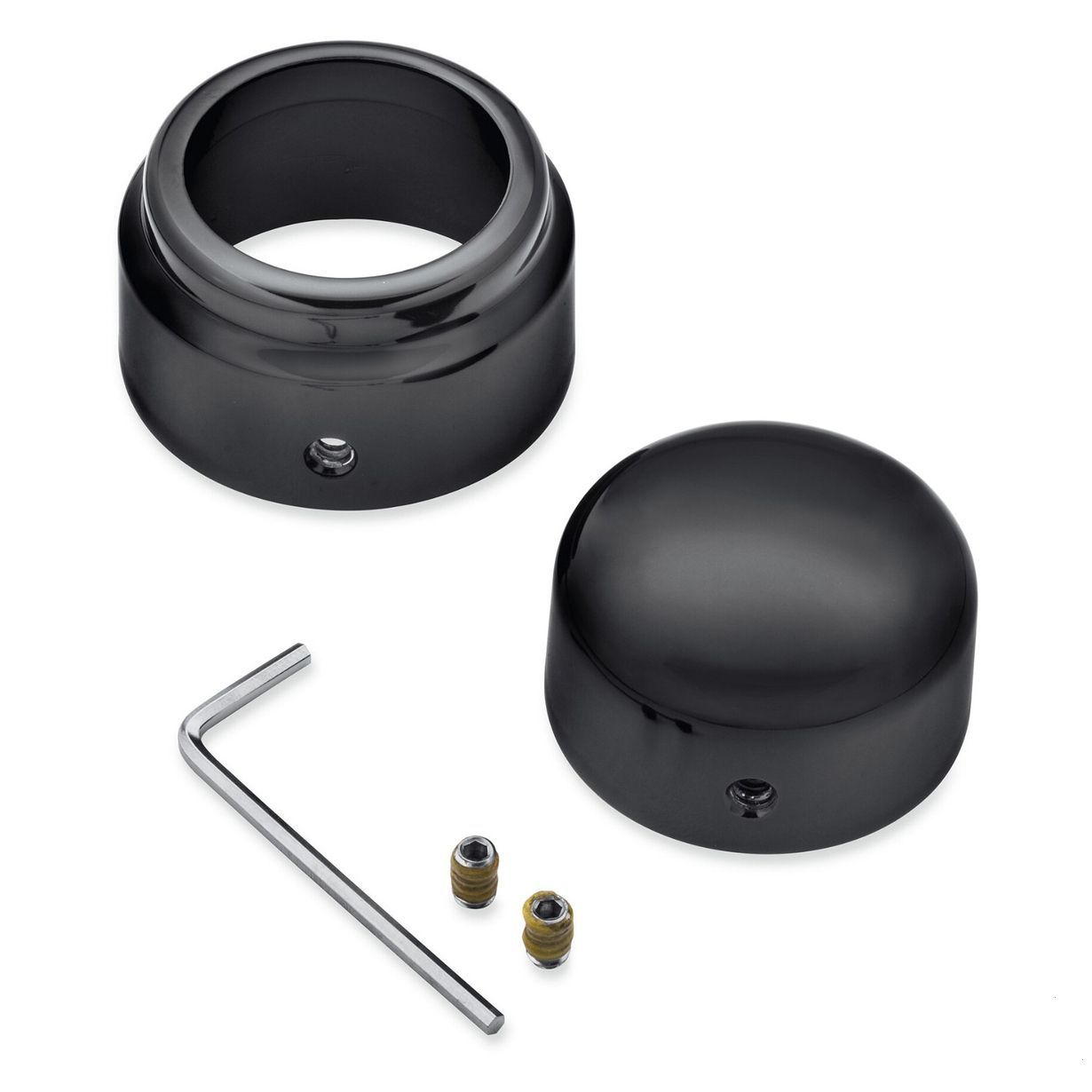 Rear Axle Nut Covers - Gloss Black
