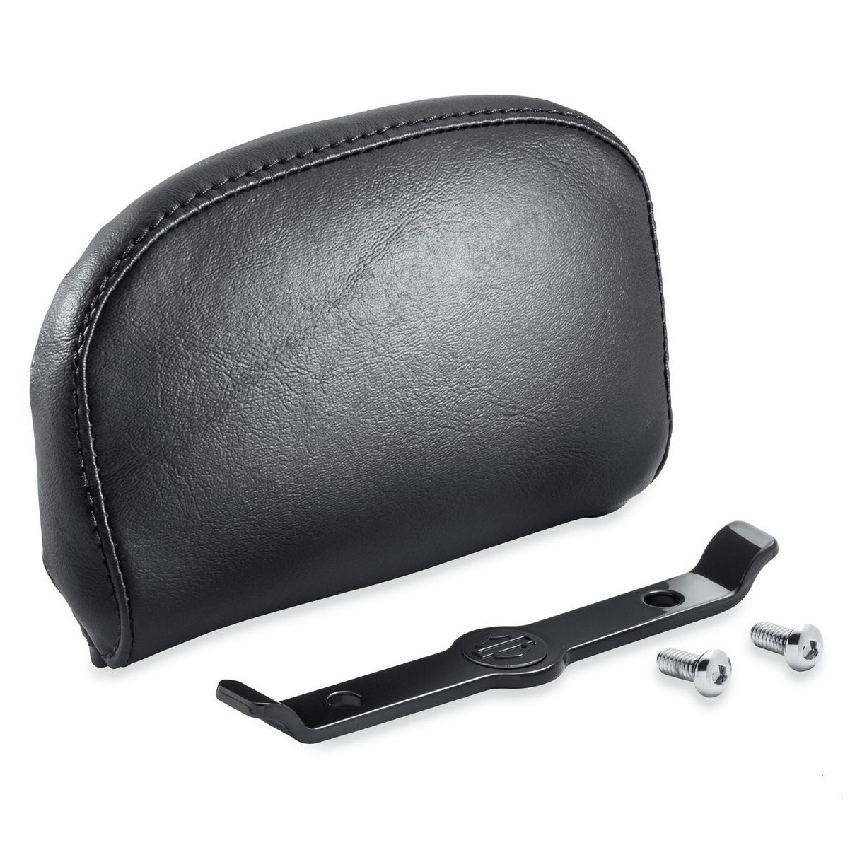 Passenger Backrest Pad - Compact - Smooth Black Vinyl