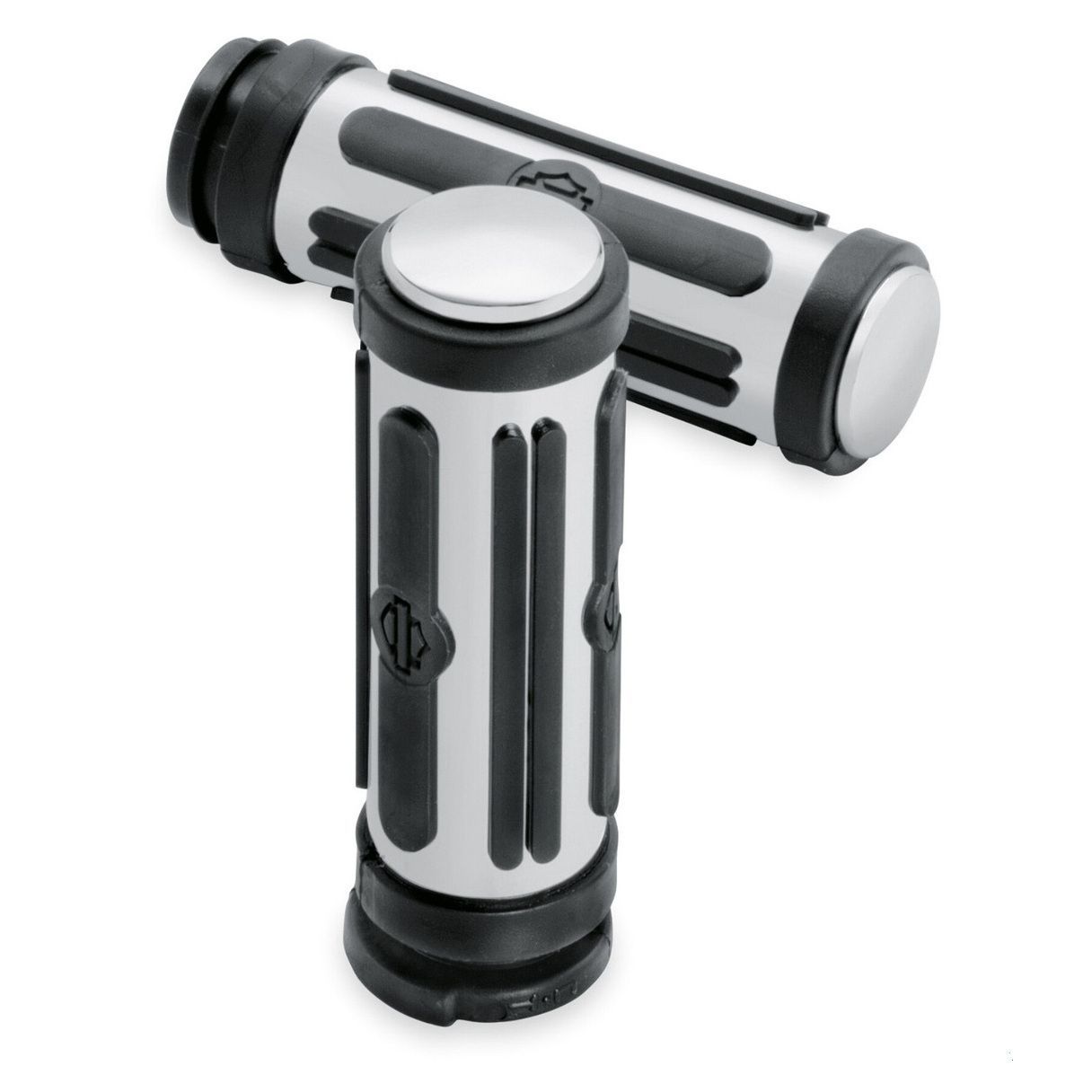 Chrome and Rubber Hand Grips