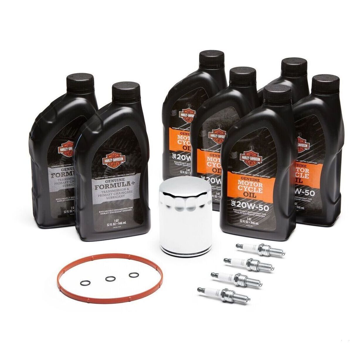 Milwaukee-Eight 20W50/Formula+ Tune Up Kit � Chrome Filter