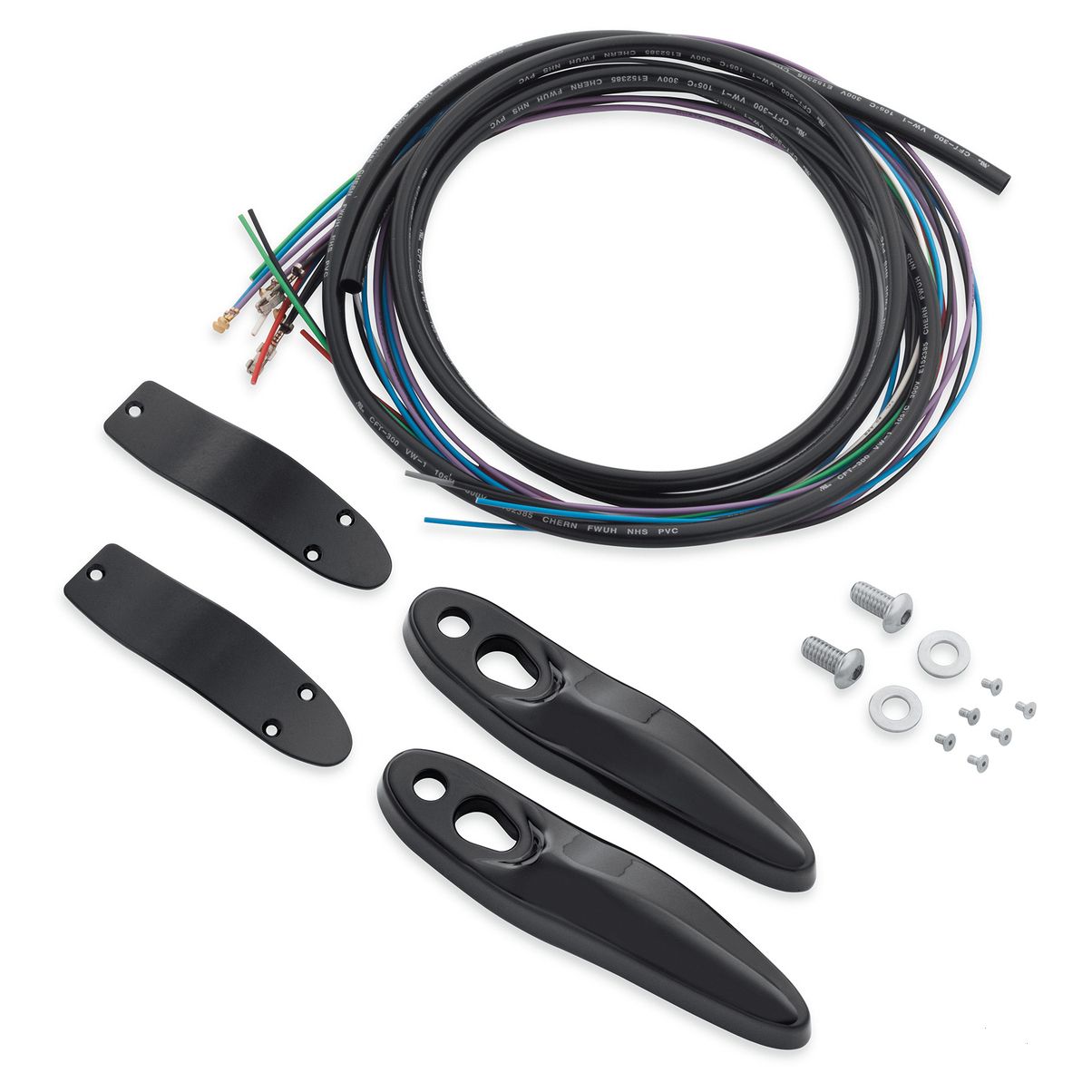 Rear Turn Signal/License Plate Relocation Kit - Black