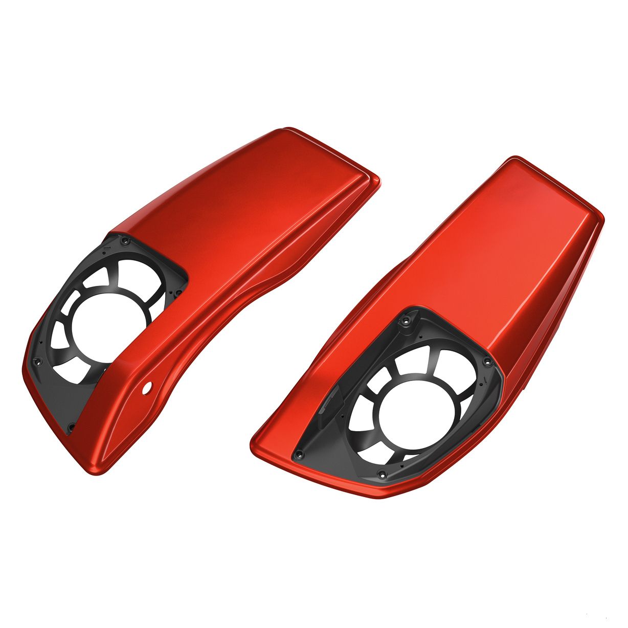 Color Matched Saddlebag Speaker Lids - Whiskey Firestorm