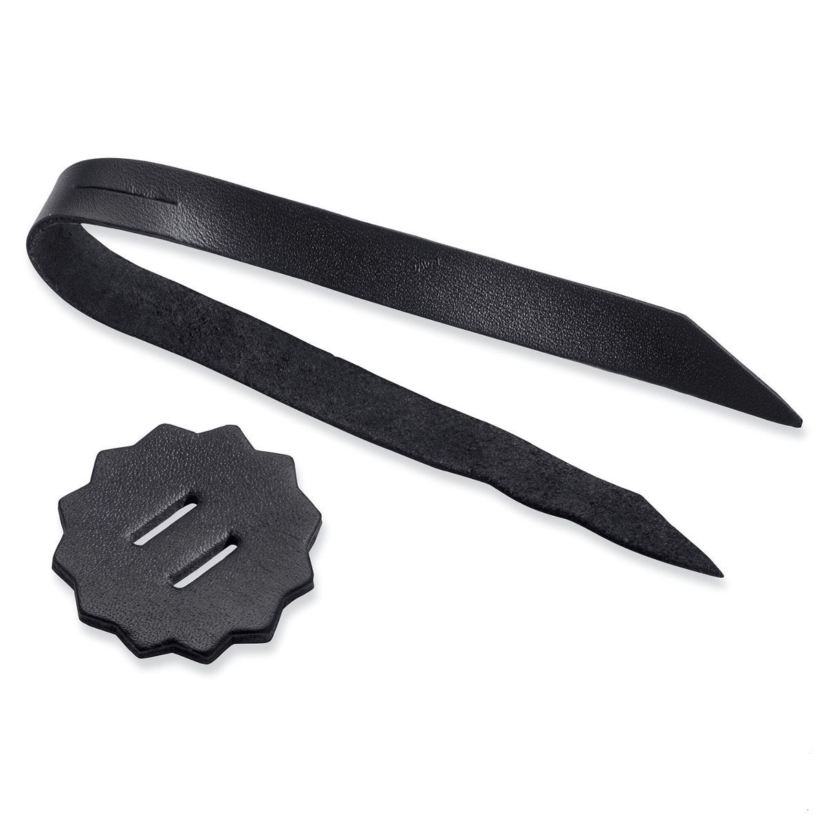 Leather Rosette and Lacing Strap