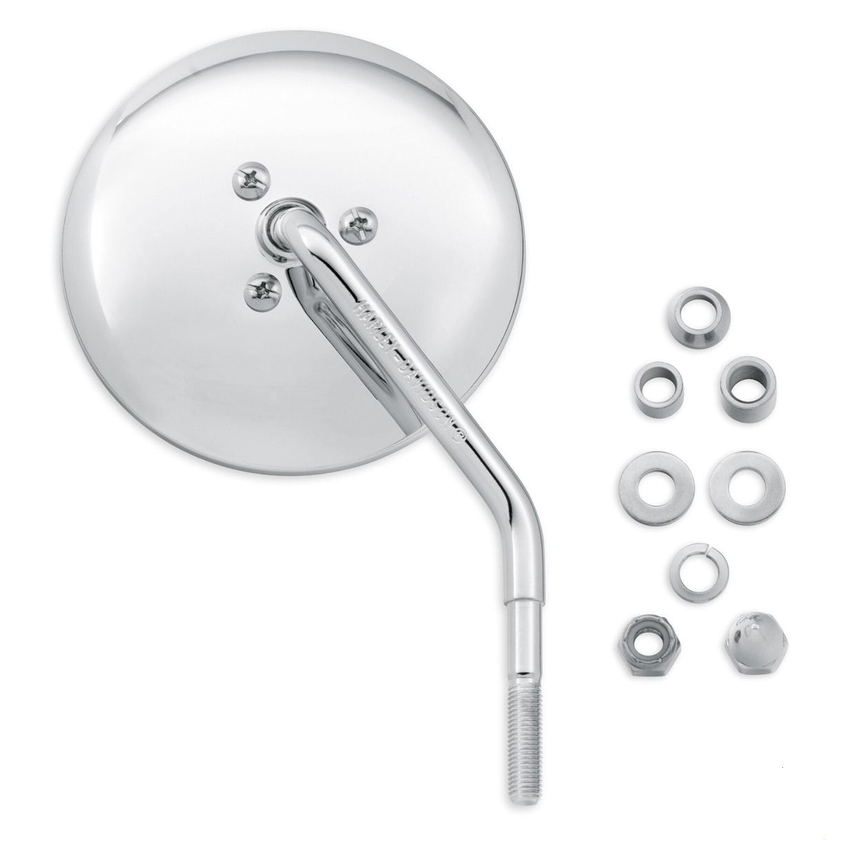 Short Stem One-Piece Round Mirror - Right Side