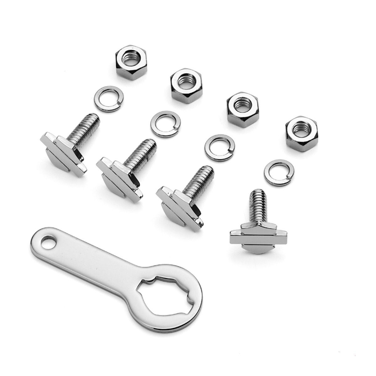 Bar & Shield License Plate Mounting Hardware Kit