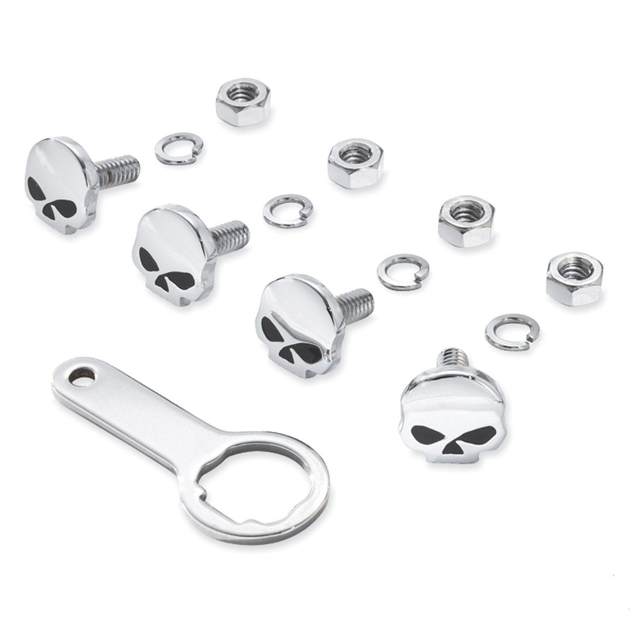 Skull License Plate Mounting Hardware