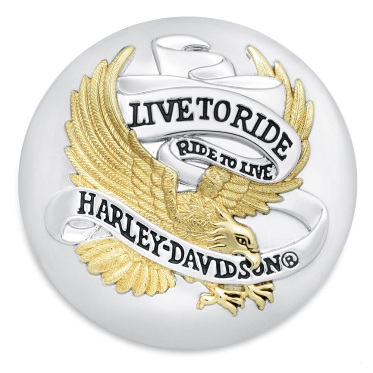 Live To Ride Fuel Cap Medallion
